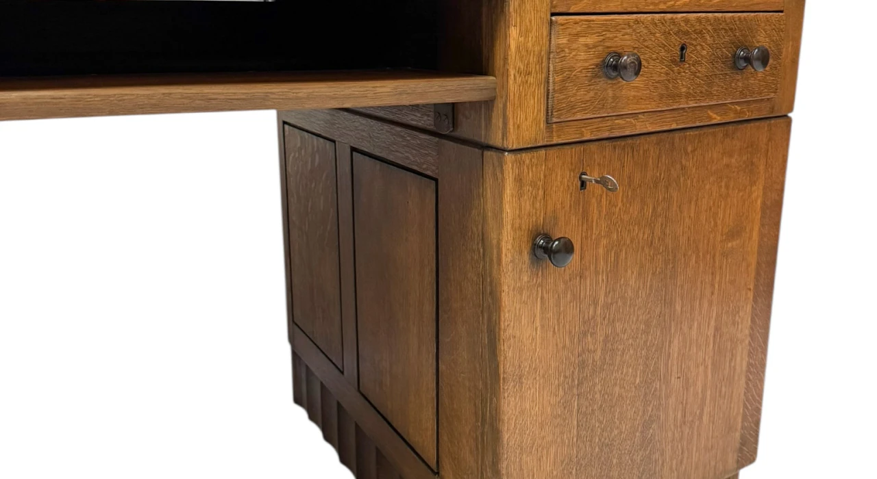 Art Deco Amsterdamse School Desk by Hildo Krop for Gebroeders Monsieur Steenwijk